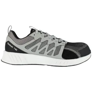 Reebok Mens Grey/White Textile Oxfords Fusion Flexweave Work CT