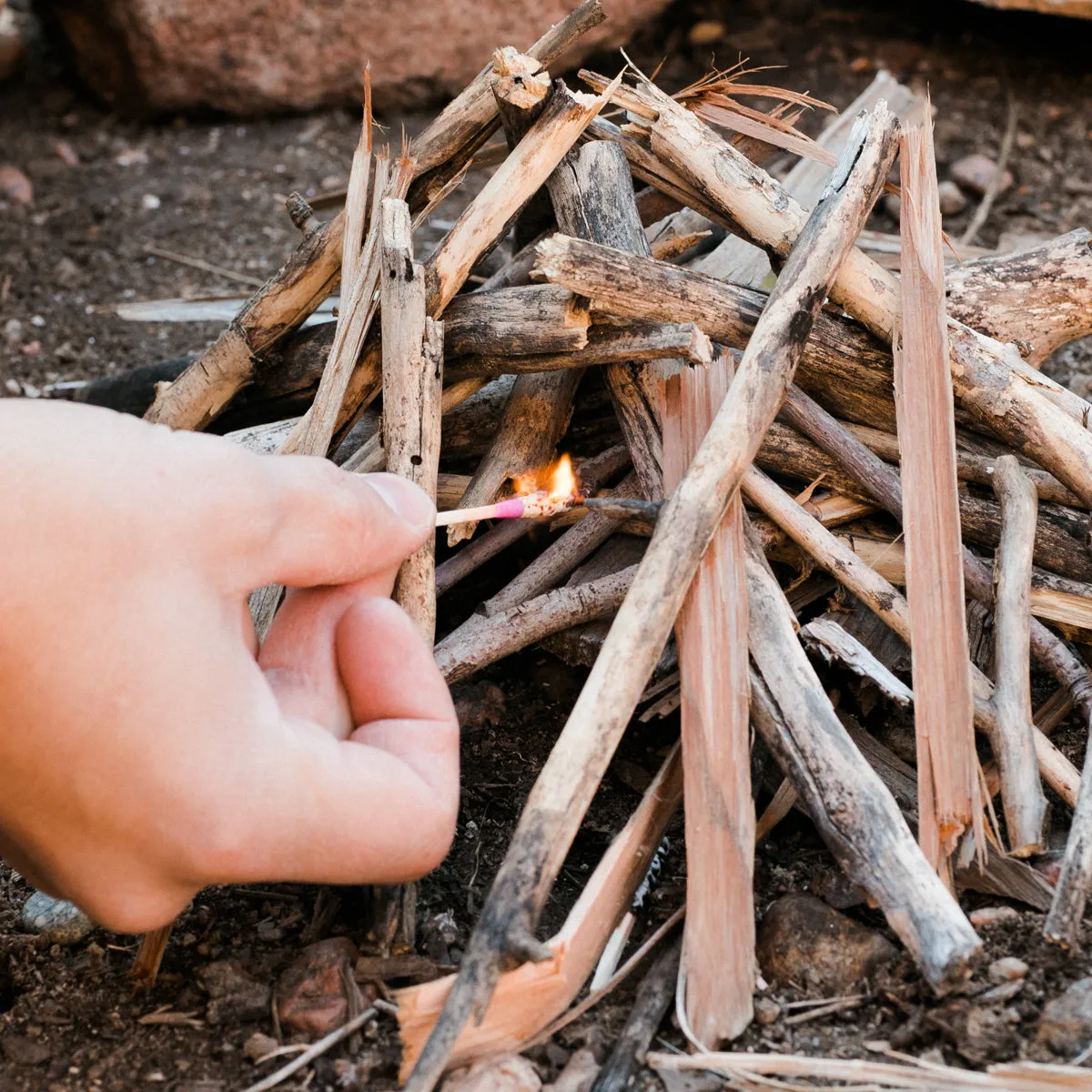 Safety Weatherproof Matches w/ Waterproof Case