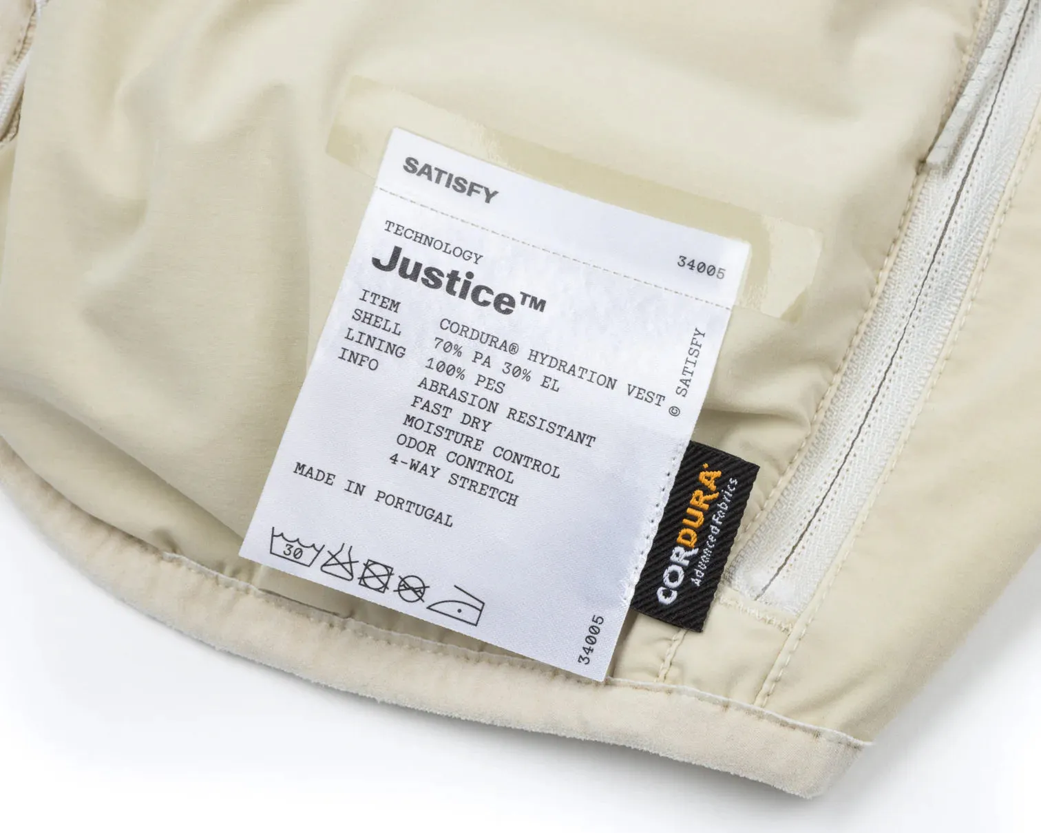 Satisfy Justice Cordura 5L Hydration Vest Mineral Off-White