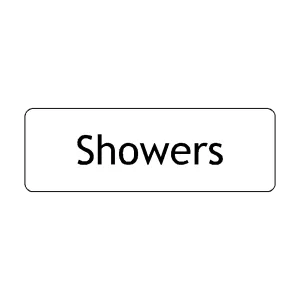 Showers Door Sign