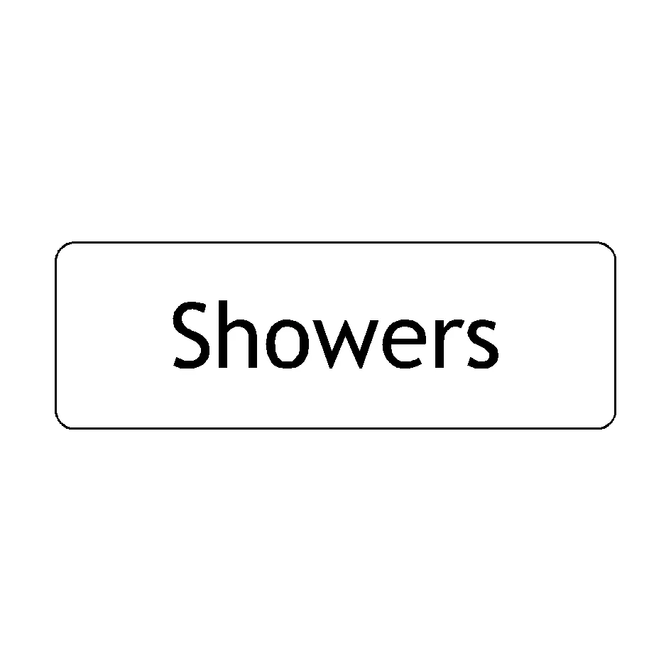 Showers Door Sign