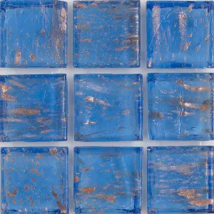 Sodalite Aventurina, 1" x 1" - Glass Tile