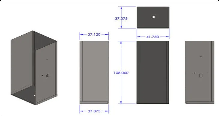 Stainless Steel Stand Up Shower Stall Free DIY Plans - Square Rain Showerhead Build Your Own.