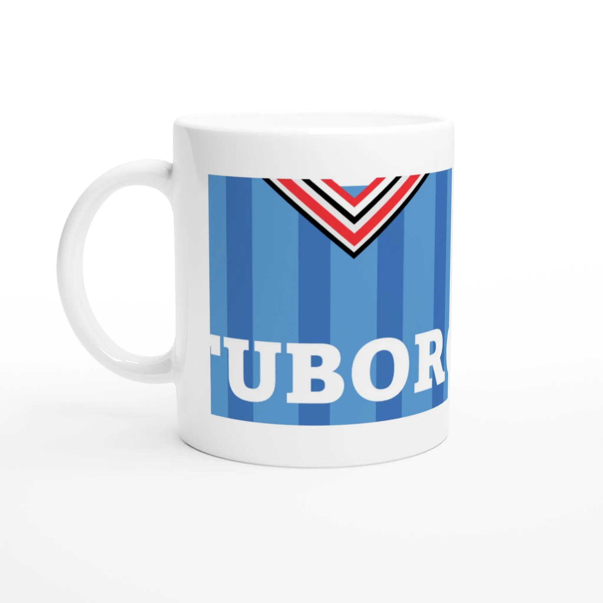 Sunderland Retro Away Kits - White 11oz Ceramic Mug