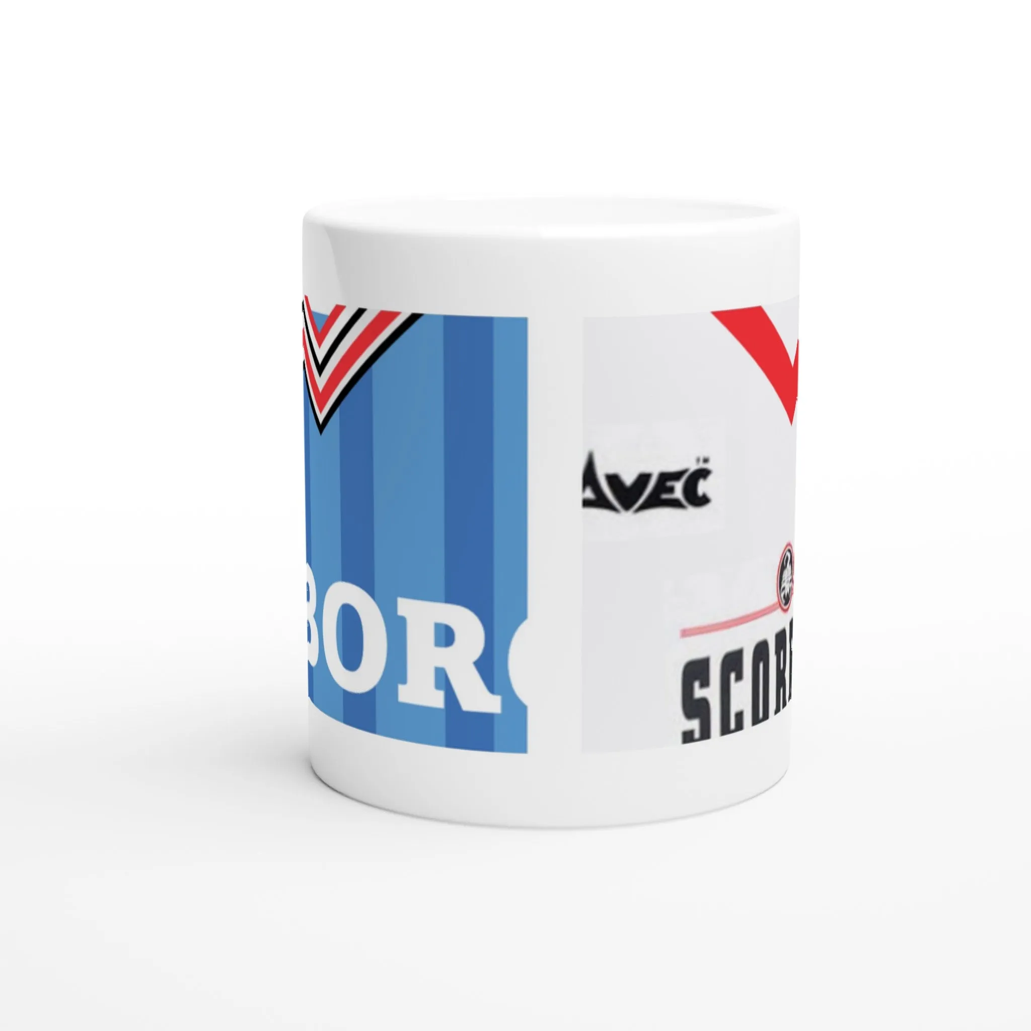 Sunderland Retro Away Kits - White 11oz Ceramic Mug