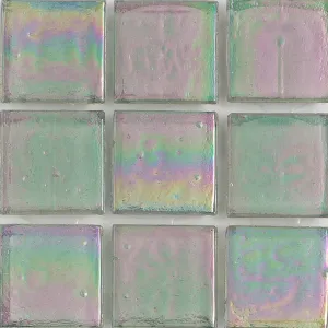 Tremolite Iridescent, 1" x 1" - Glass Tile