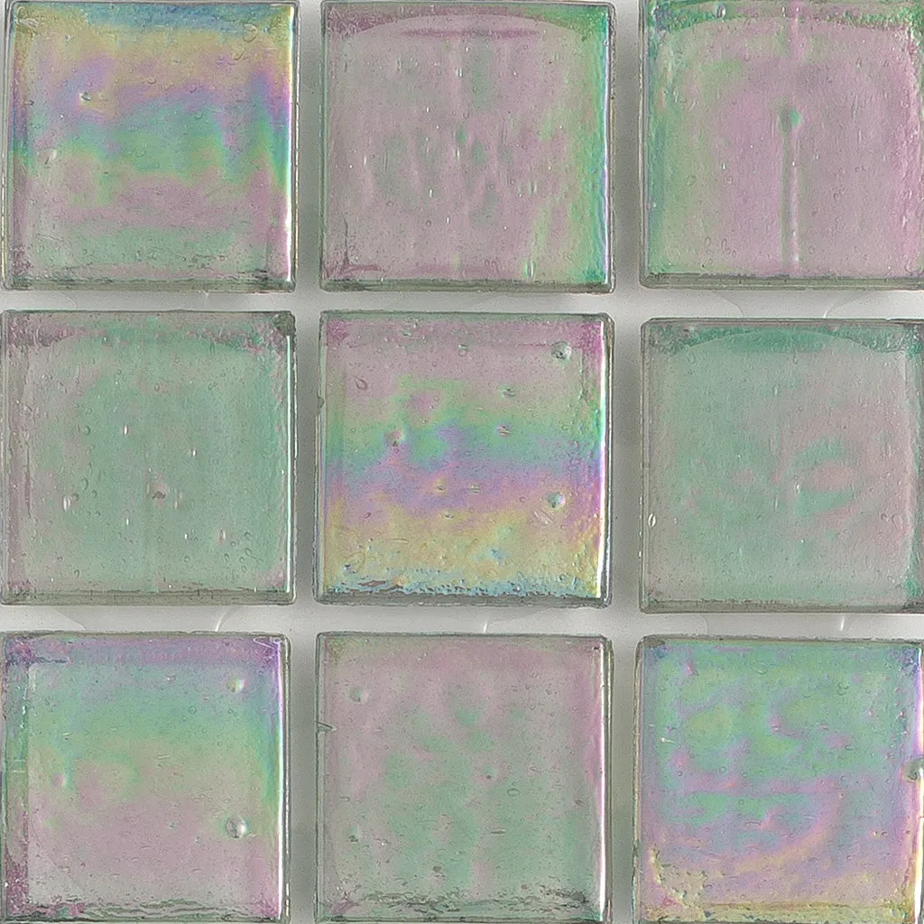 Tremolite Iridescent, 1" x 1" - Glass Tile