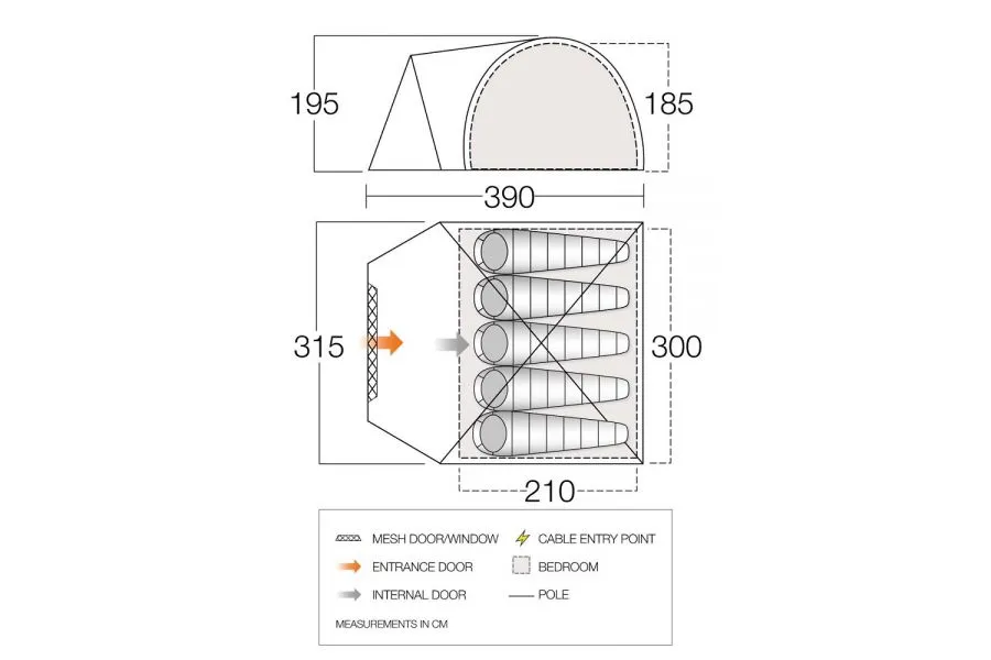 Vango Cragmor 500 Poled Tent