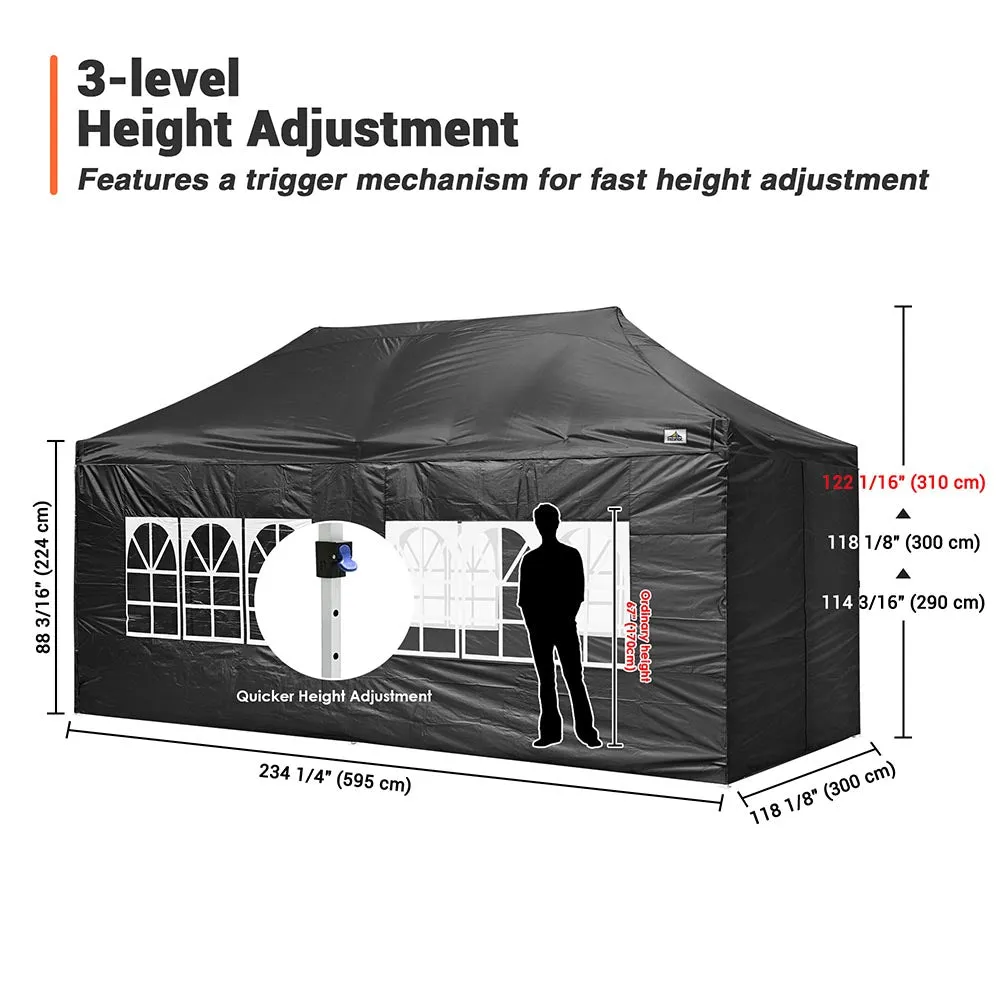 Yescom 10'x20' Waterproof Ez Pop Up Canopy Tent Shelter