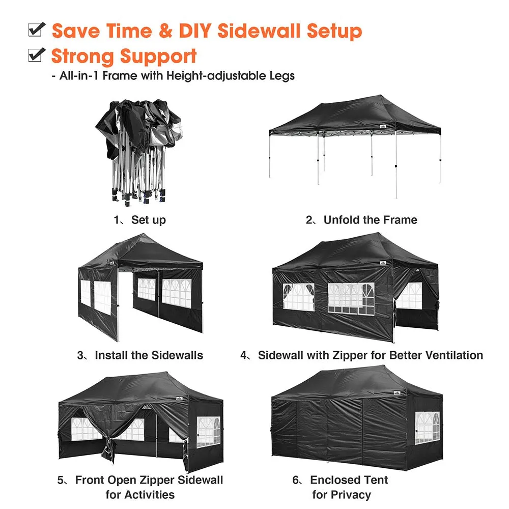 Yescom 10'x20' Waterproof Ez Pop Up Canopy Tent Shelter