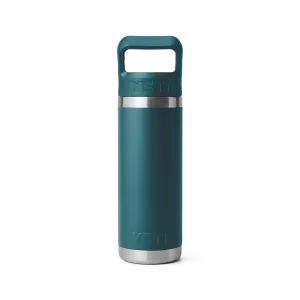 Yeti Rambler 18oz/532ml Bottle with Colour Match Straw Cap - Agave Teal