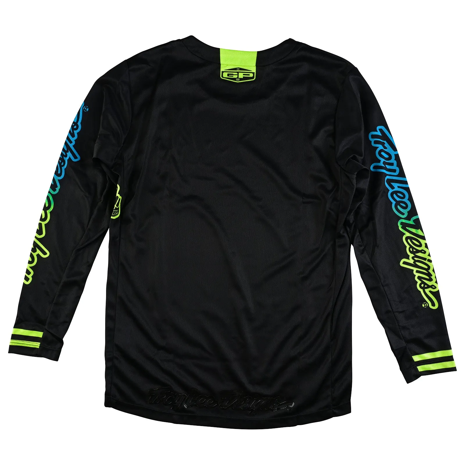 Youth GP Jersey Mono Black / Yellow / Cyan