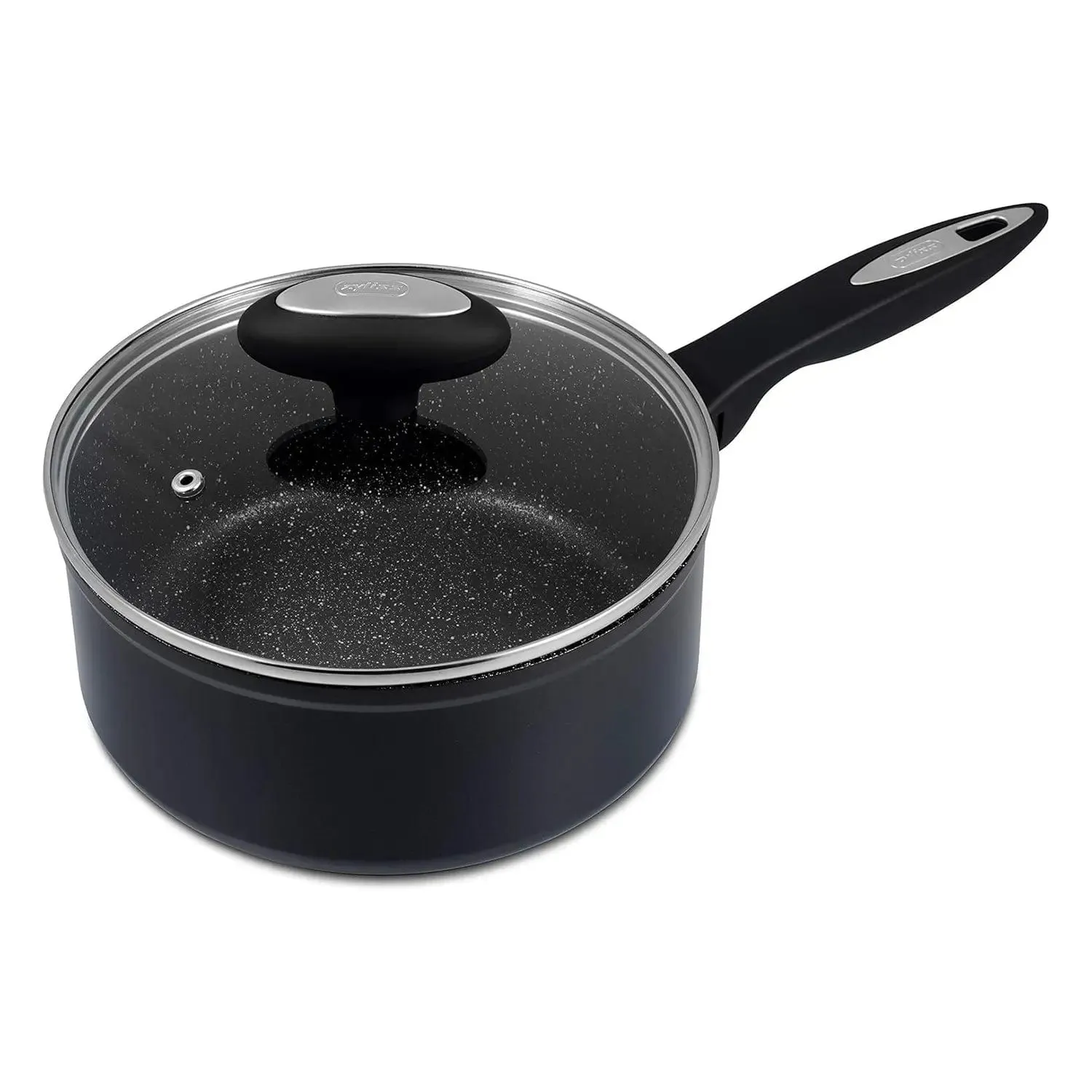 Zyliss Ultimate Non-Stick Saucepan With Lid For All Hobs Black